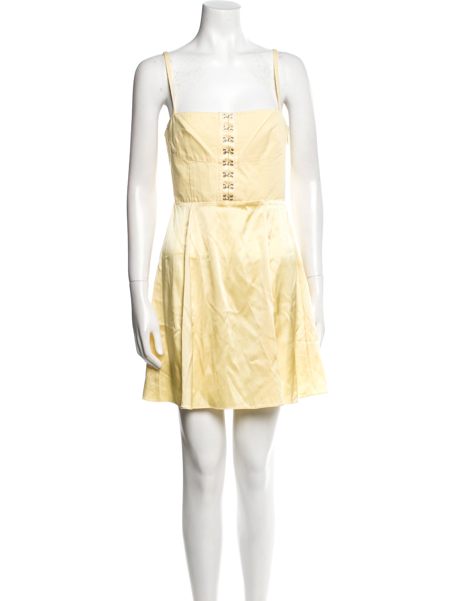 Fleur Du Mal Square Neckline Mini Dress