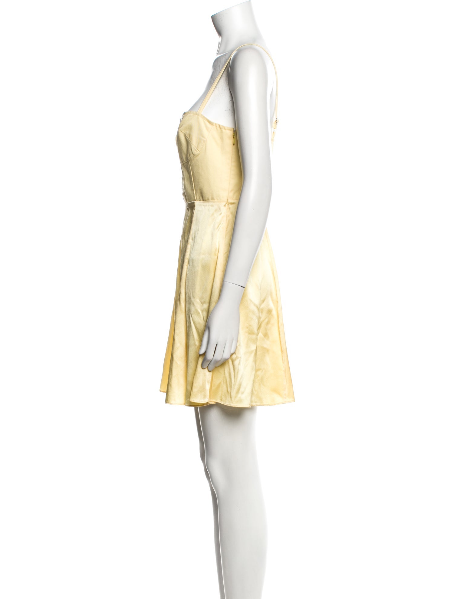 Fleur Du Mal Square Neckline Mini Dress