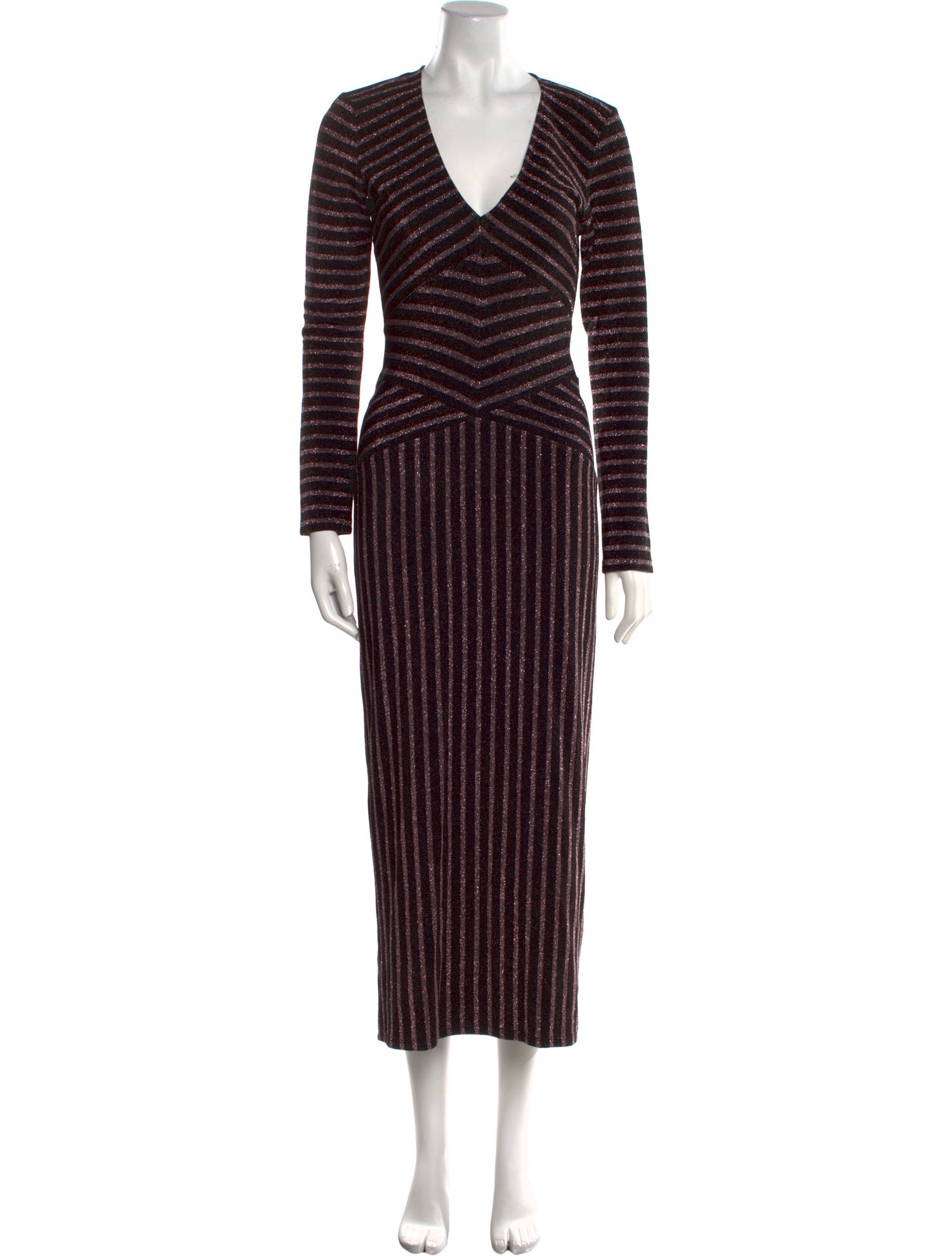 Fleur Du Mal Striped Long Dress