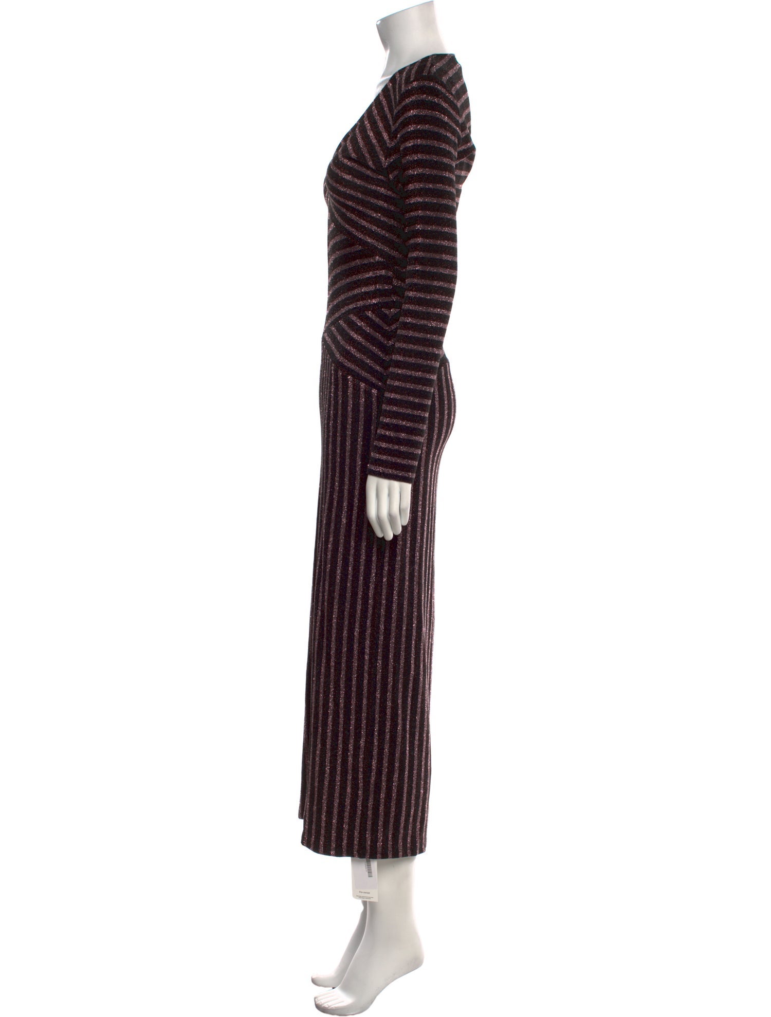 Fleur Du Mal Striped Long Dress