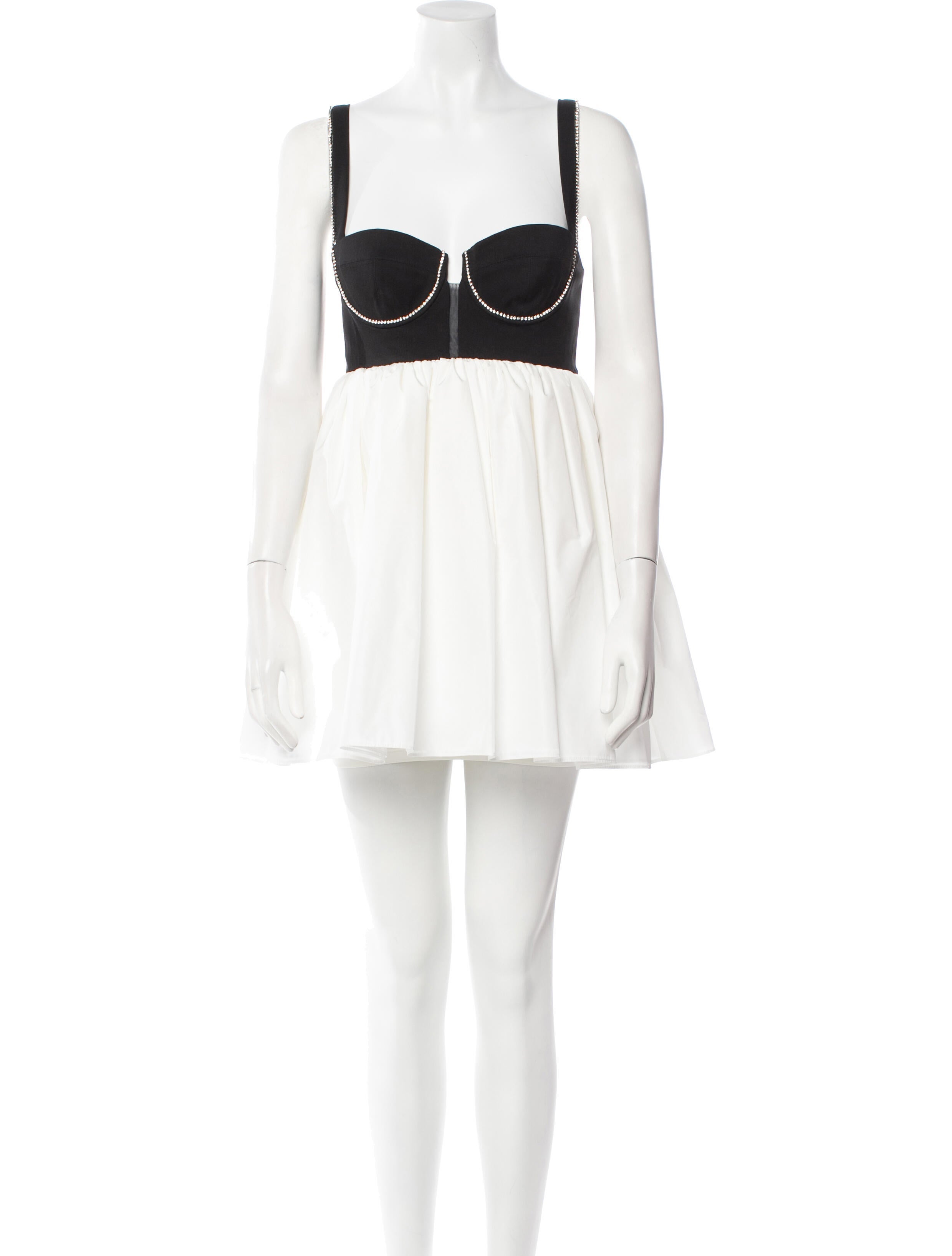 Fleur Du Mal Square Neckline Mini Dress