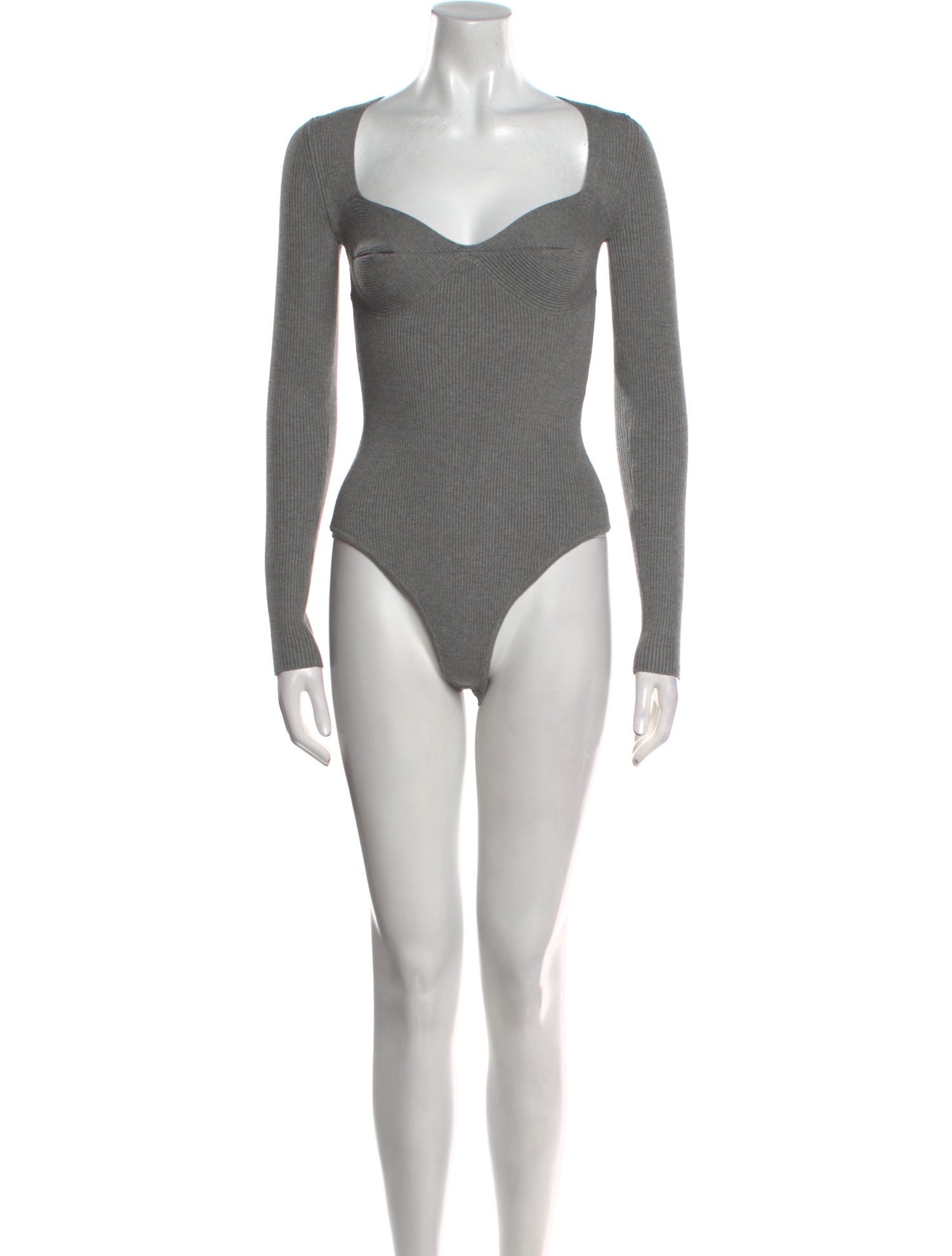 Fleur Du Mal V-Neck Long Sleeve Bodysuit