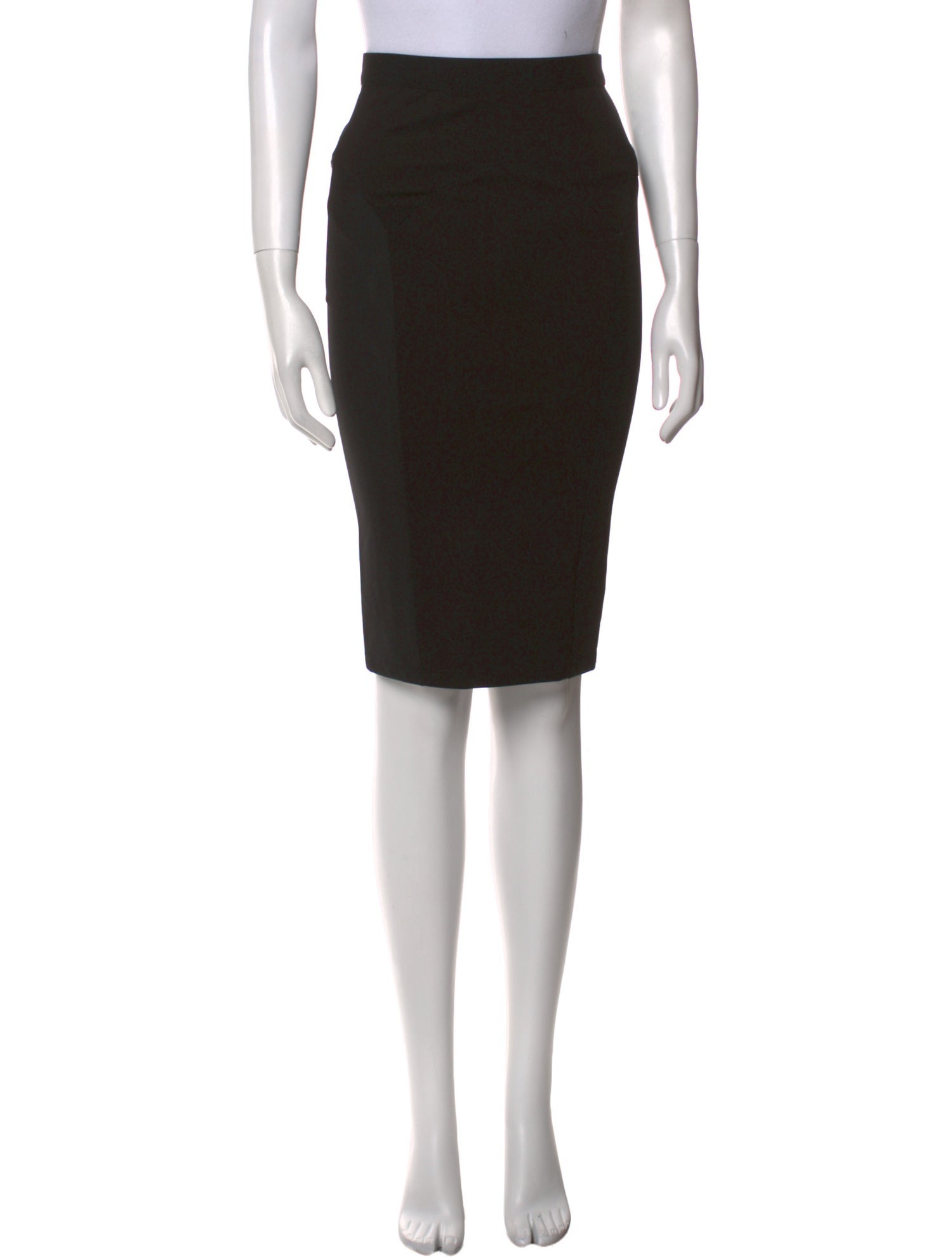Fleur Du Mal Mesh Accents Knee-Length Skirt