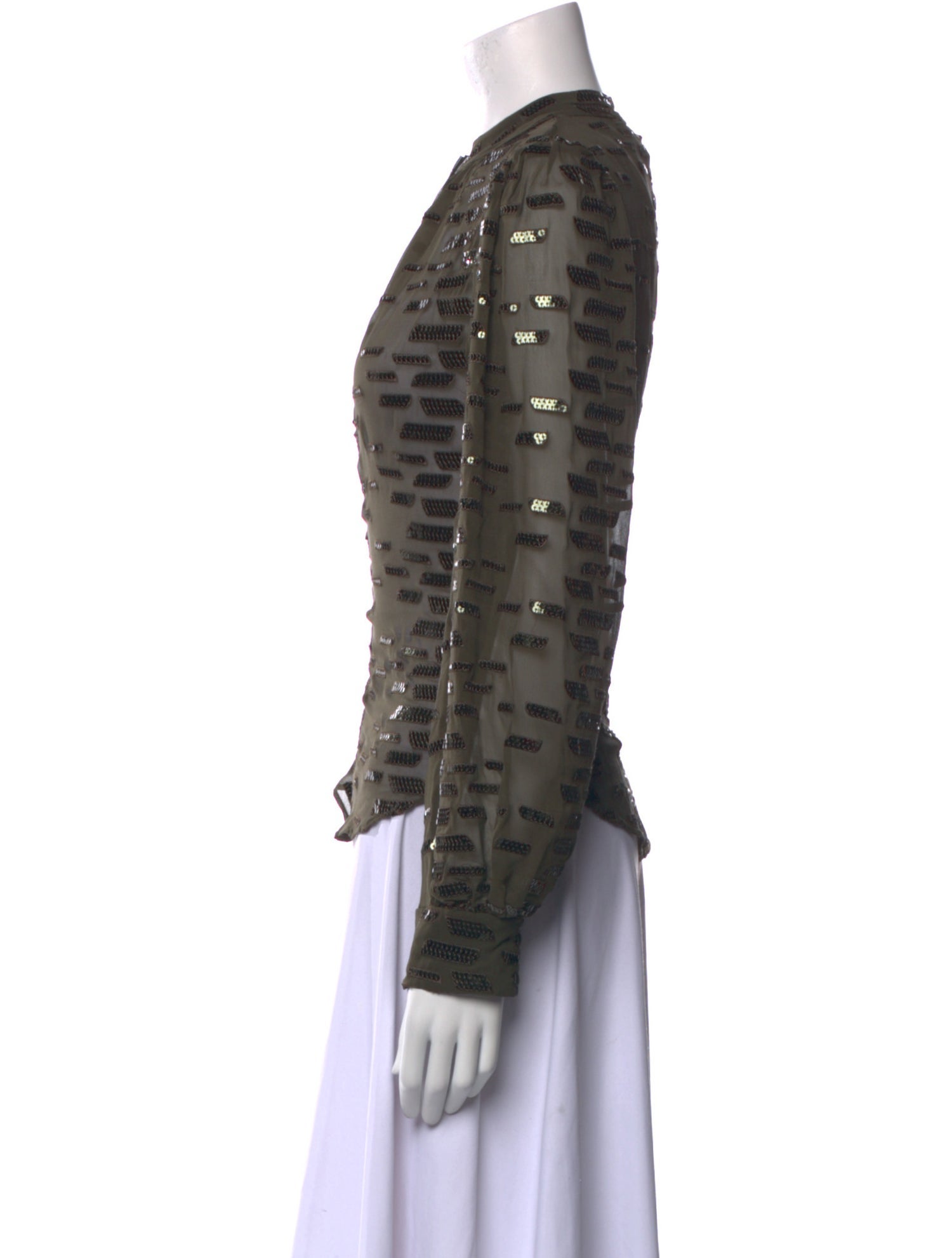 Fleur Du Mal Silk Printed Button-Up Top