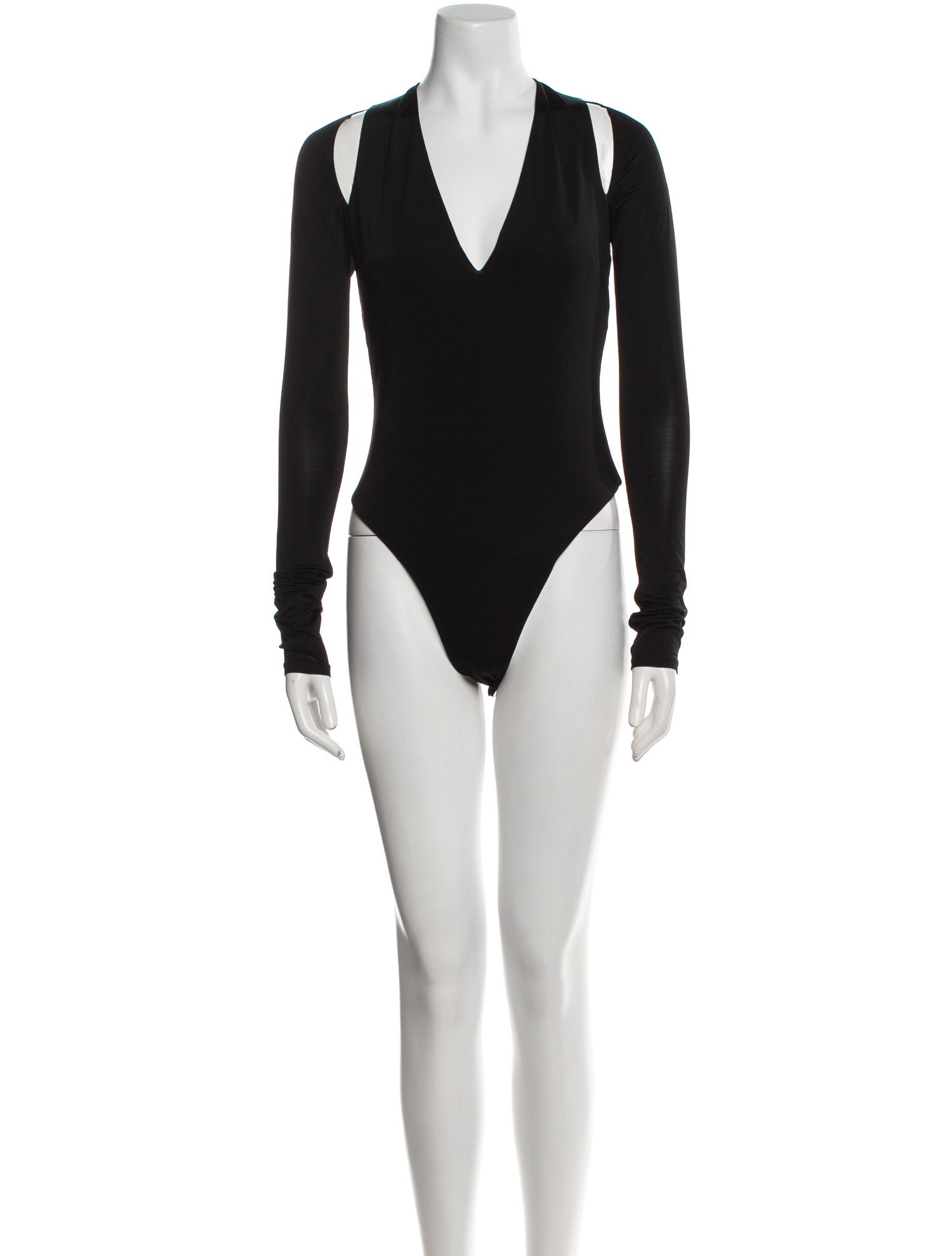 Fleur Du Mal Silk V-Neck Bodysuit