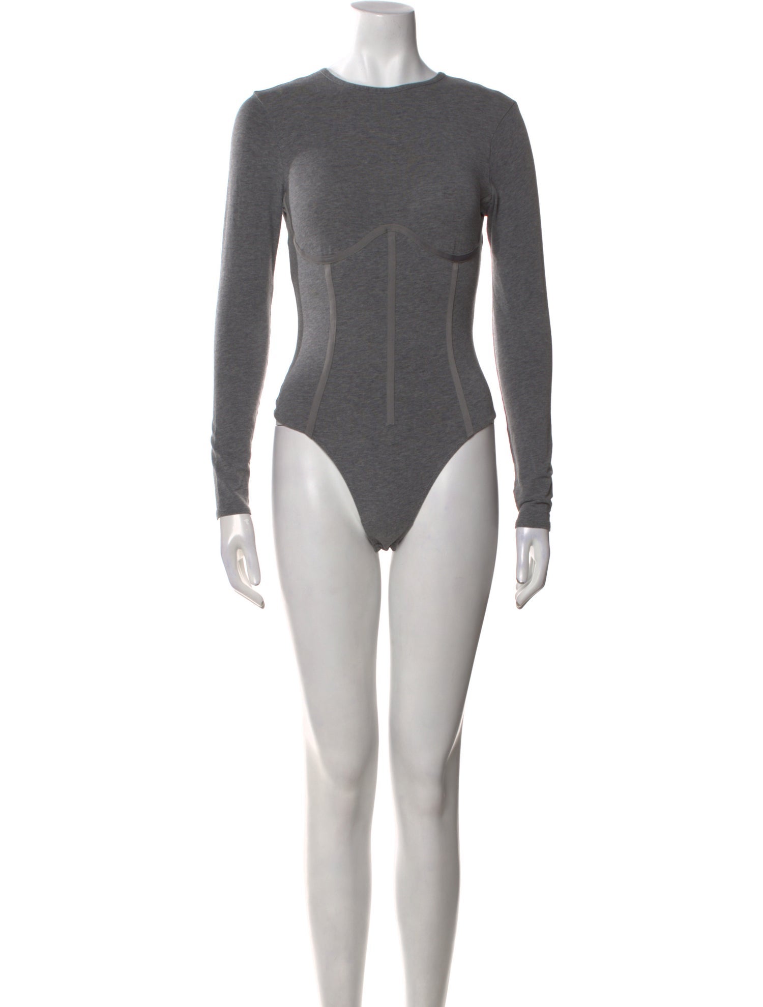 Fleur Du Mal Crew Neck Long Sleeve Bodysuit