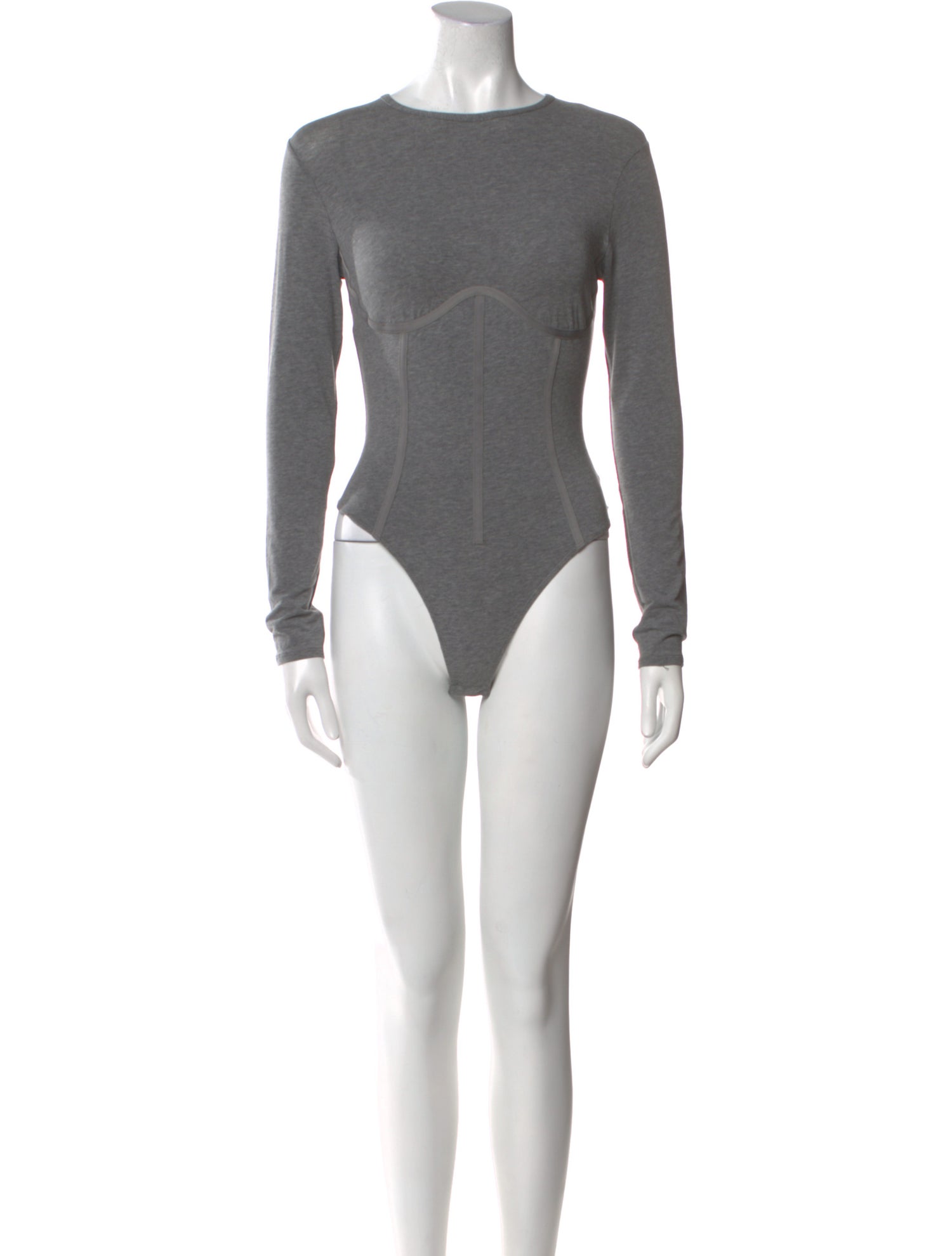 Fleur Du Mal Bateau Neckline Long Sleeve Bodysuit