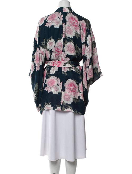 Fleur Du Mal Silk Floral Print Robe