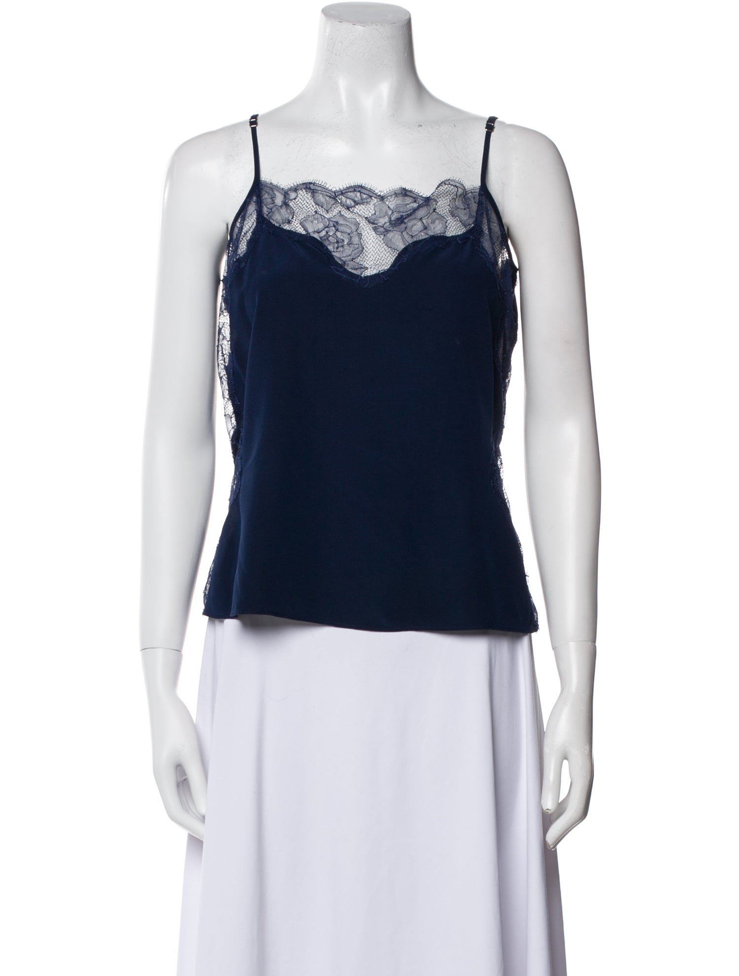 Fleur Du Mal Square Neckline Sleeveless Top