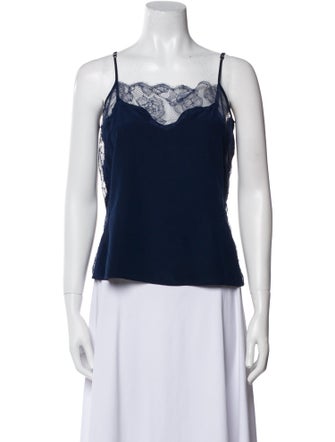 Fleur Du Mal Square Neckline Sleeveless Top