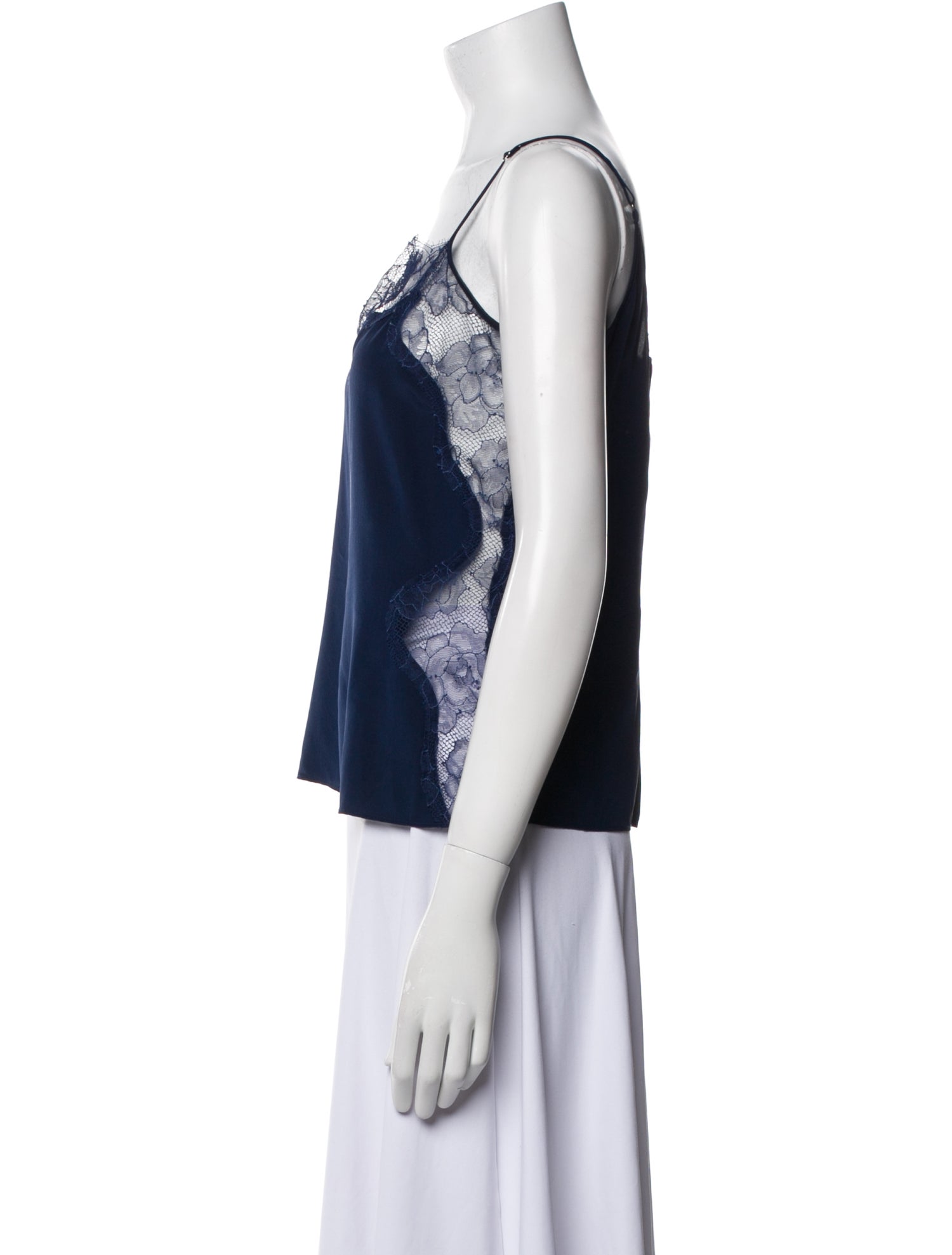 Fleur Du Mal Square Neckline Sleeveless Top