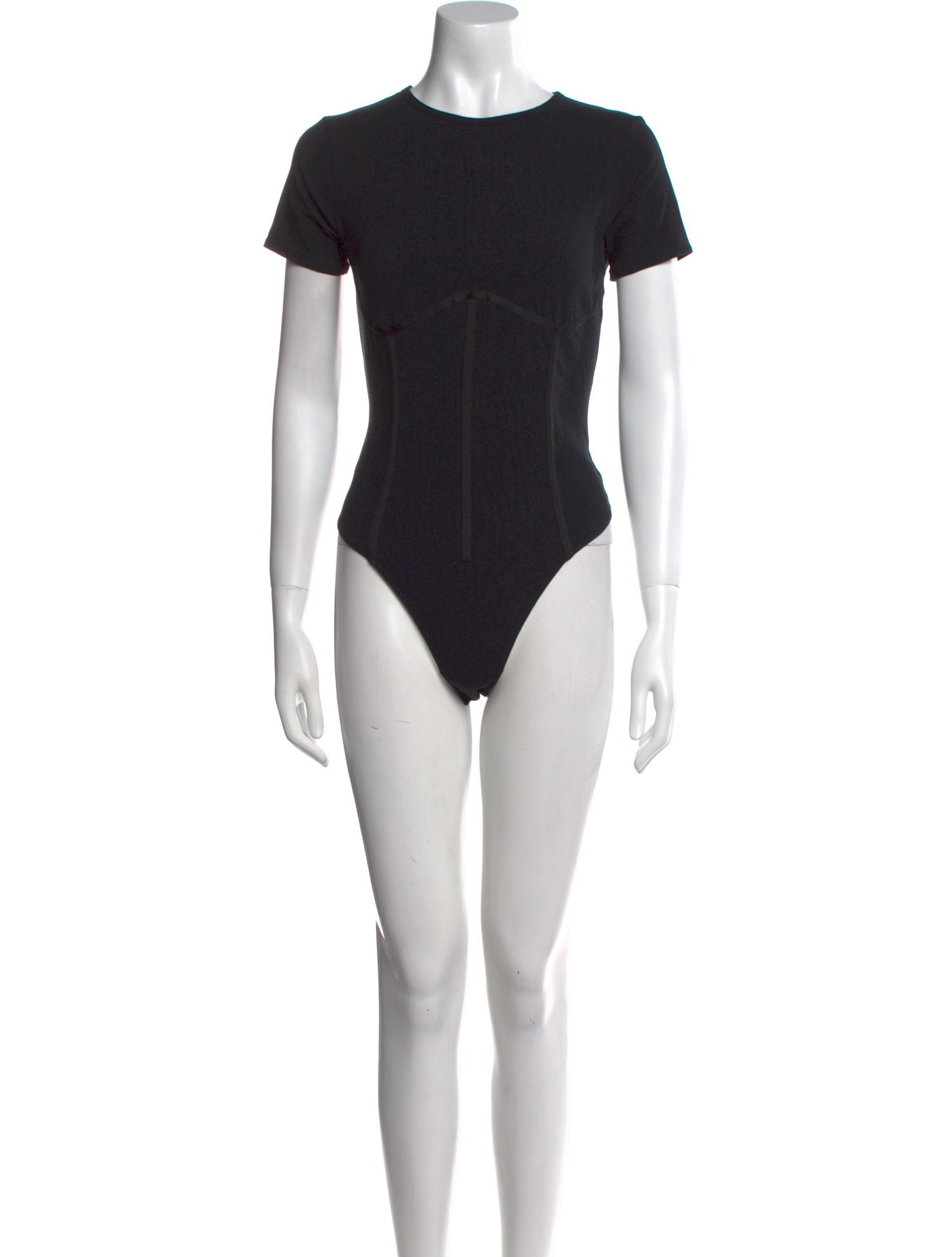 Fleur Du Mal Crew Neck Short Sleeve Bodysuit