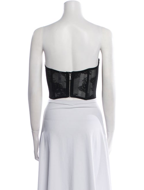 Fleur Du Mal Strapless Crop Top