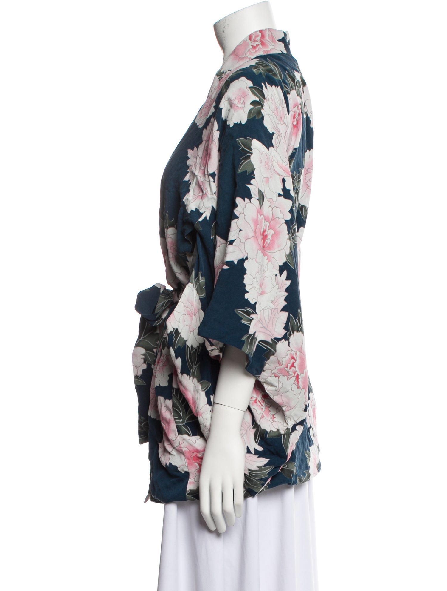 Fleur Du Mal Silk Printed Robe