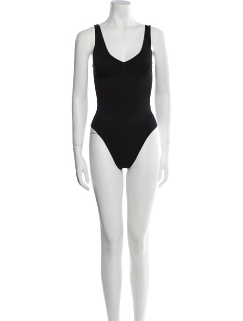 Fleur Du Mal Scoop Neck Sleeveless Bodysuit