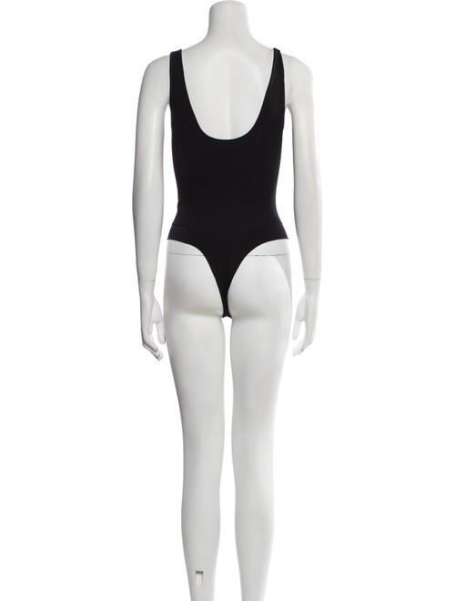 Fleur Du Mal Scoop Neck Sleeveless Bodysuit