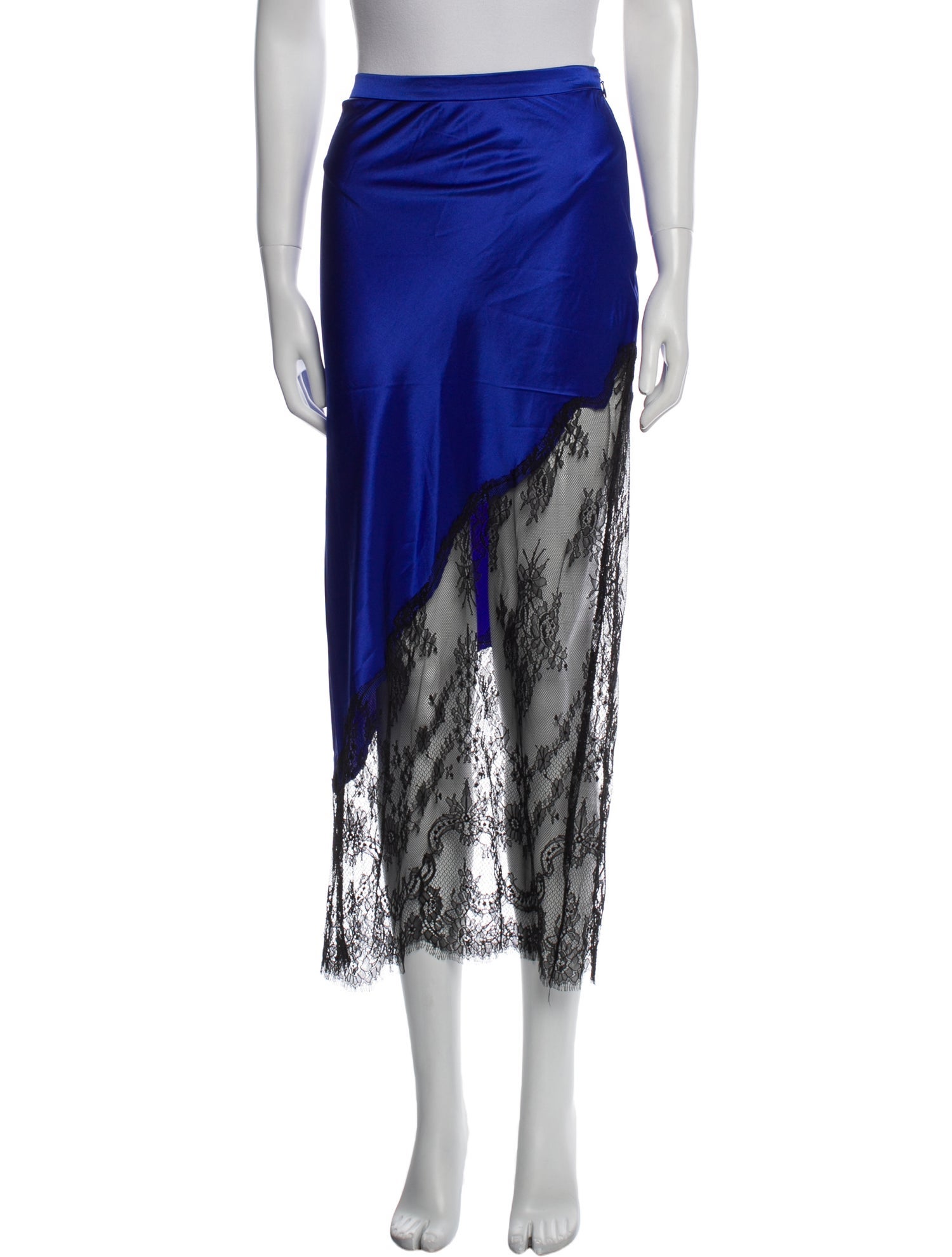 Fleur Du Mal Silk Midi Length Skirt