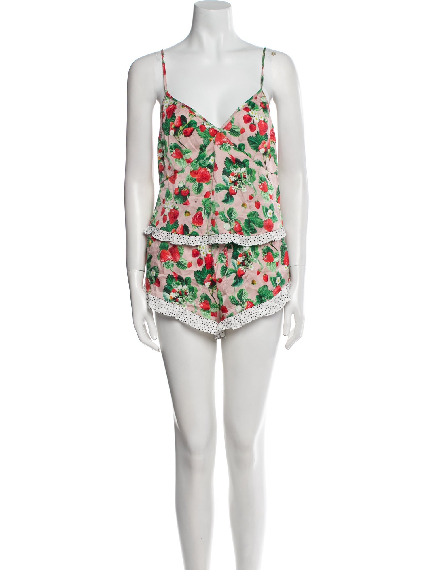 Fleur Du Mal Silk Printed Pajamas