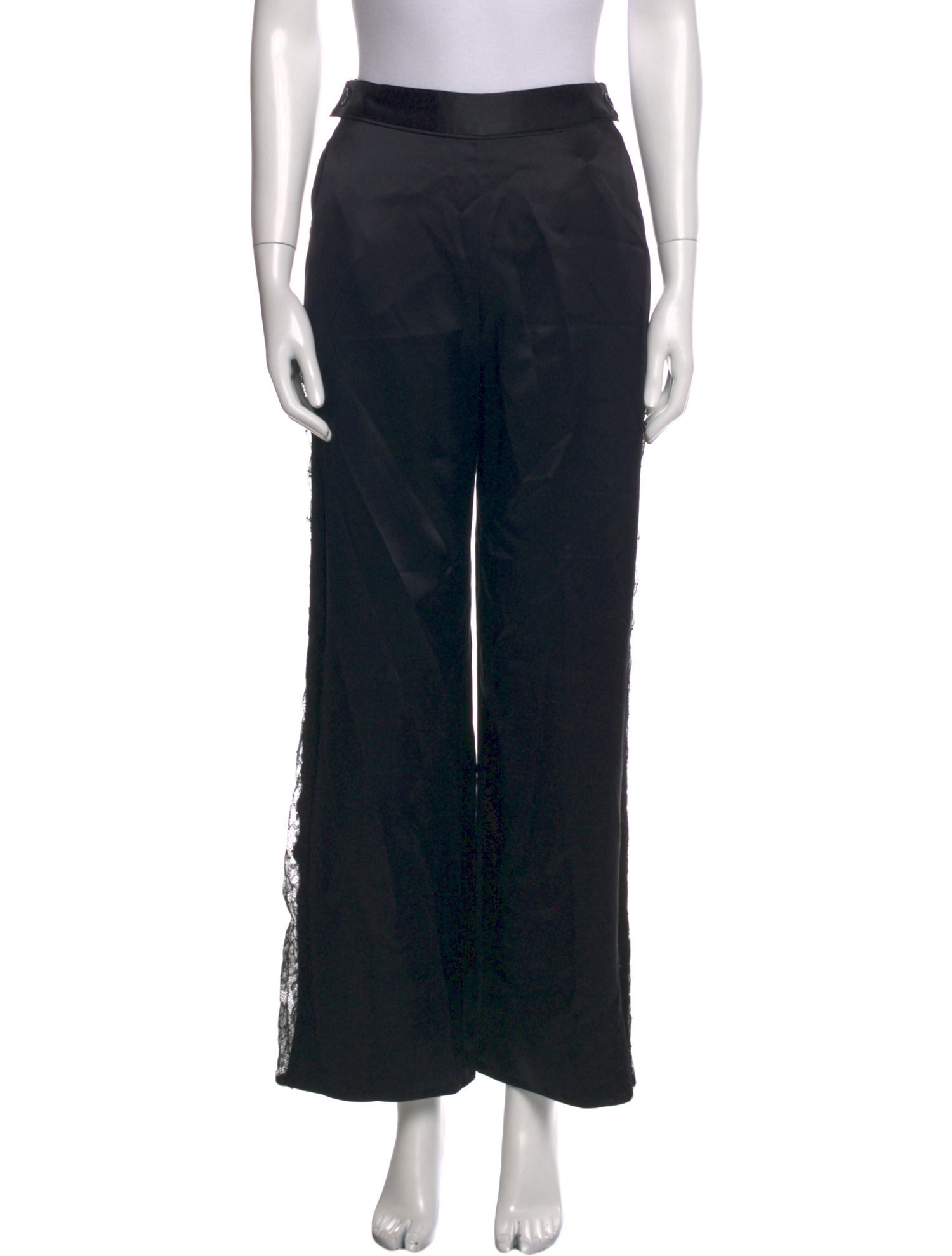 Fleur Du Mal Silk Wide Leg Pants