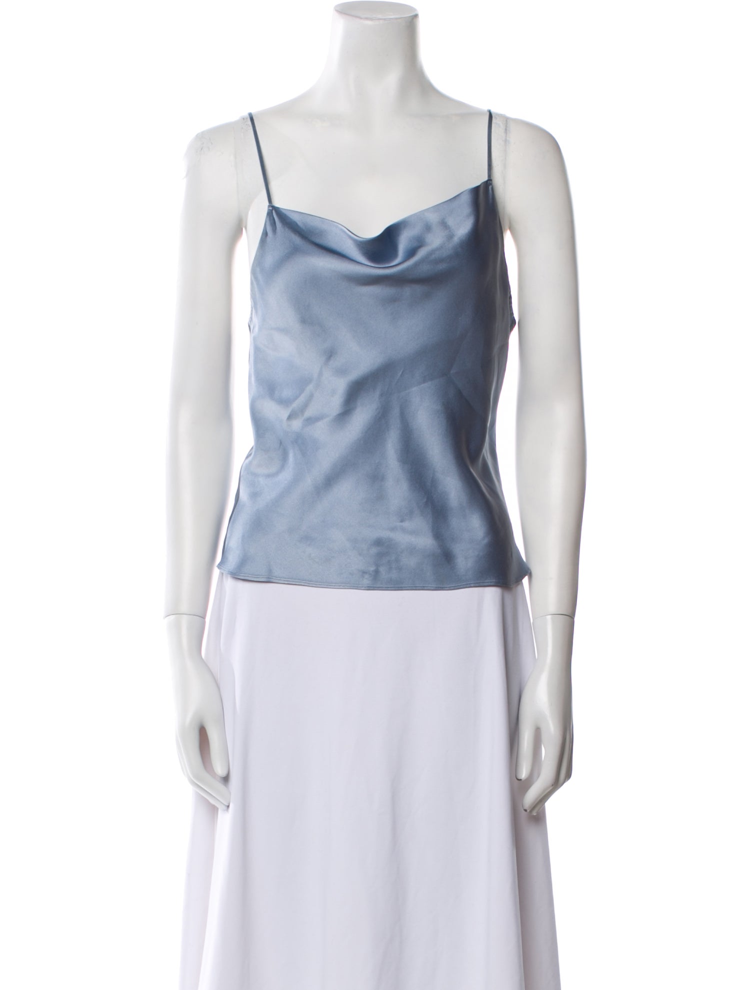 Fleur Du Mal Silk Cowl Neck Top