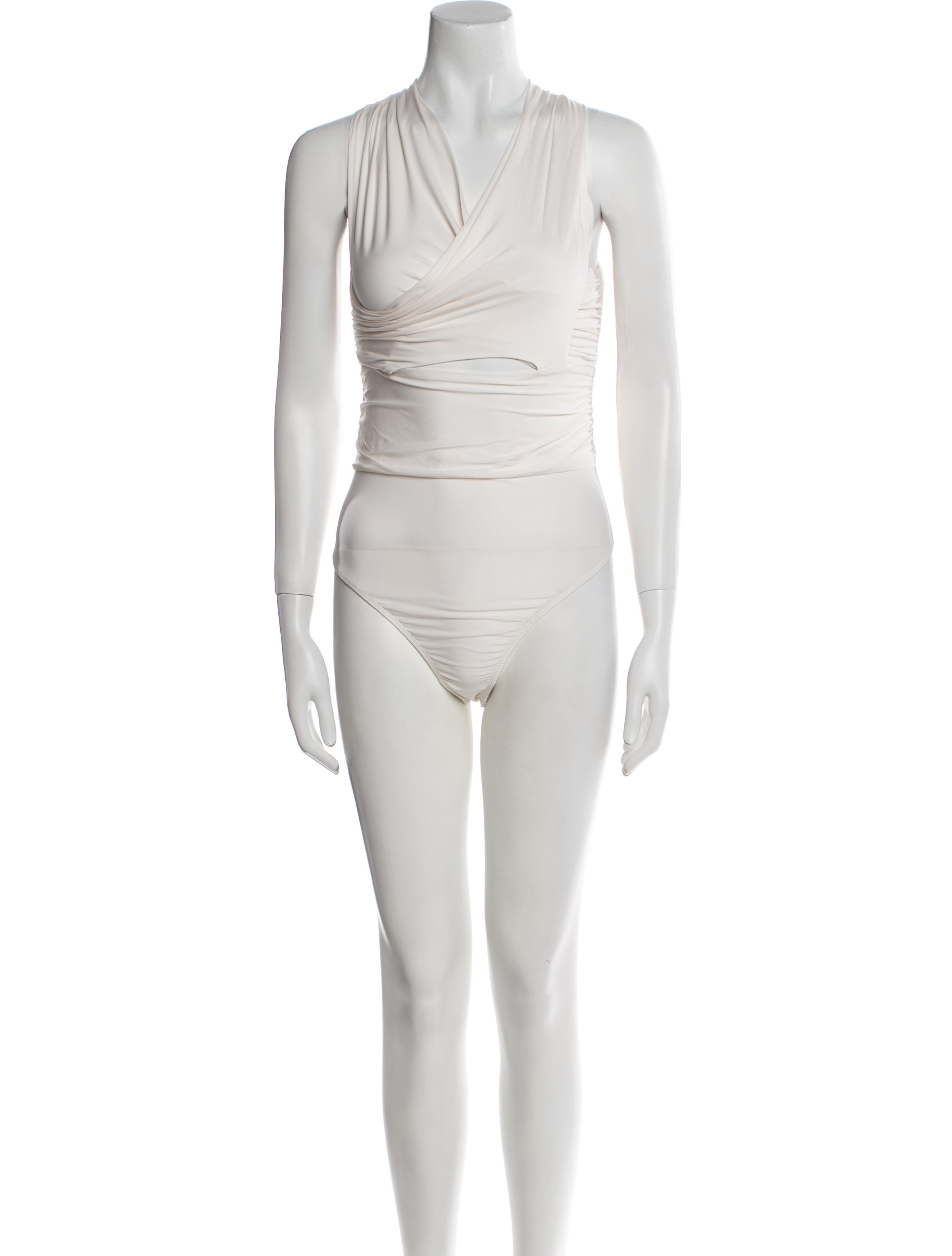 Fleur Du Mal Cowl Neck Sleeveless Bodysuit