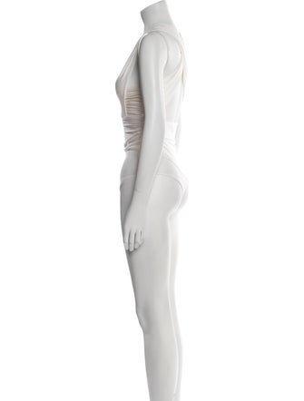 Fleur Du Mal Cowl Neck Sleeveless Bodysuit