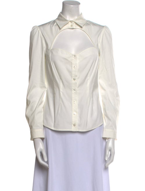 Fleur Du Mal Long Sleeve Button-Up Top