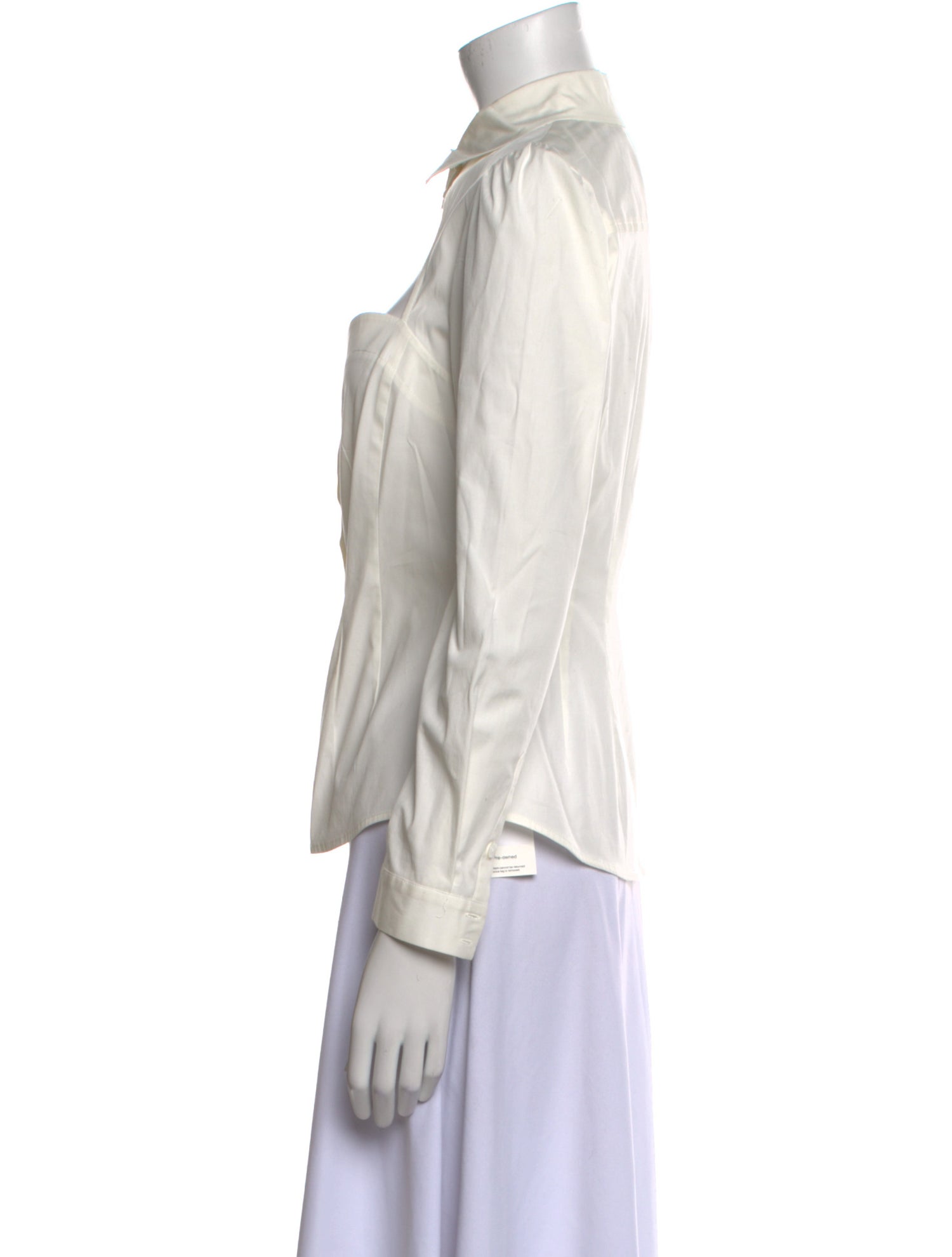 Fleur Du Mal Long Sleeve Button-Up Top