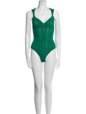 Fleur Du Mal Square Neckline Sleeveless Bodysuit