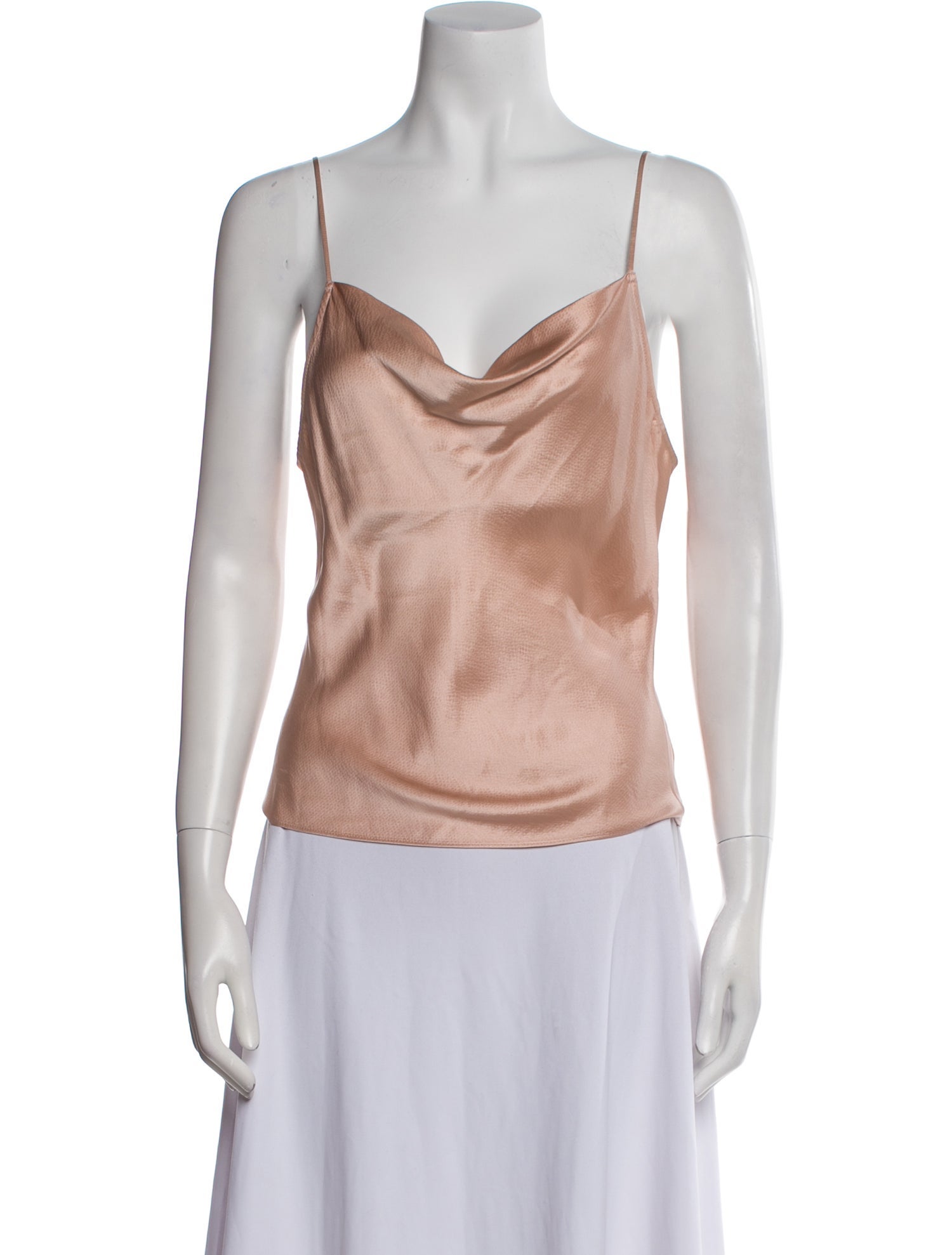 Fleur Du Mal Silk Cowl Neck Top