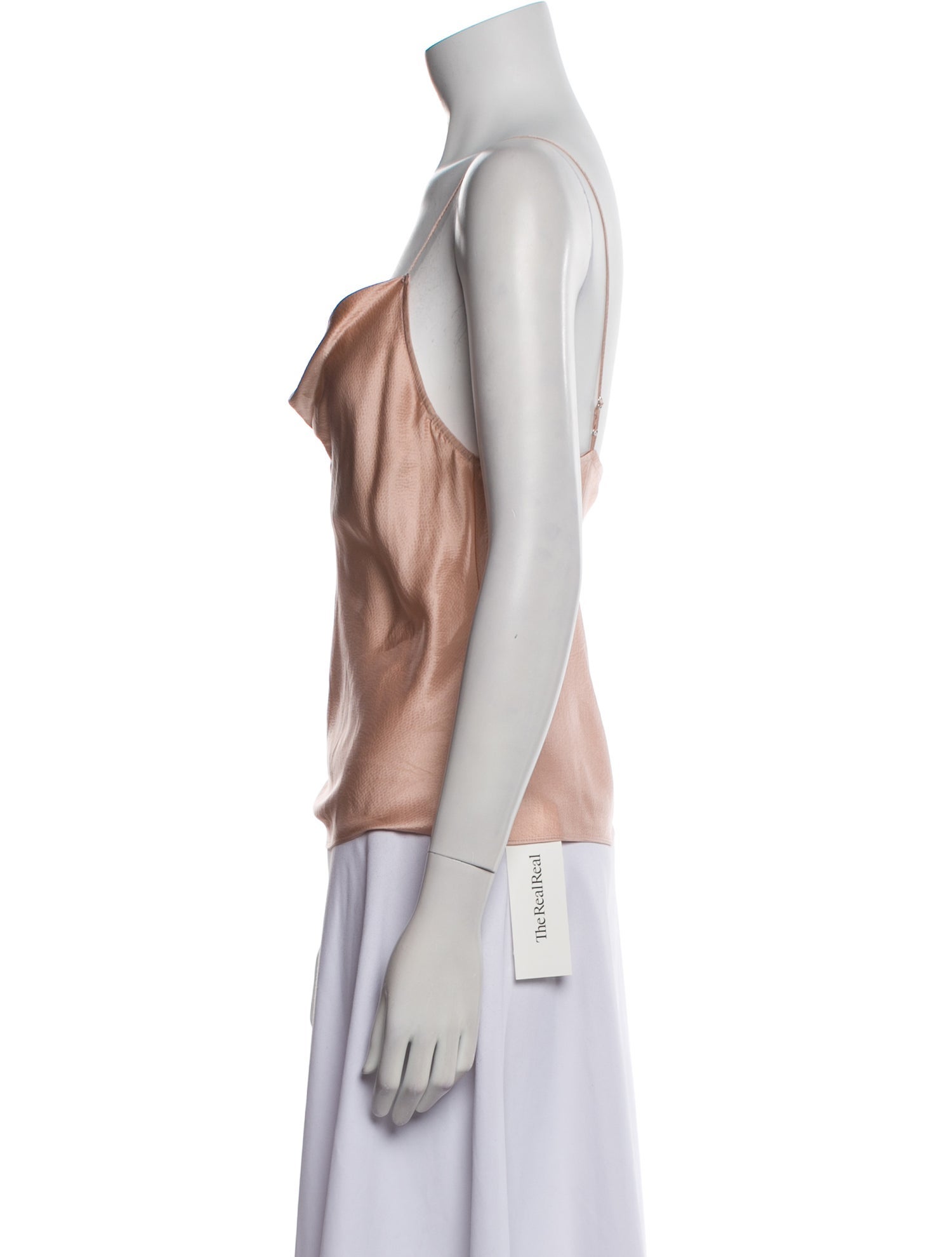 Fleur Du Mal Silk Cowl Neck Top