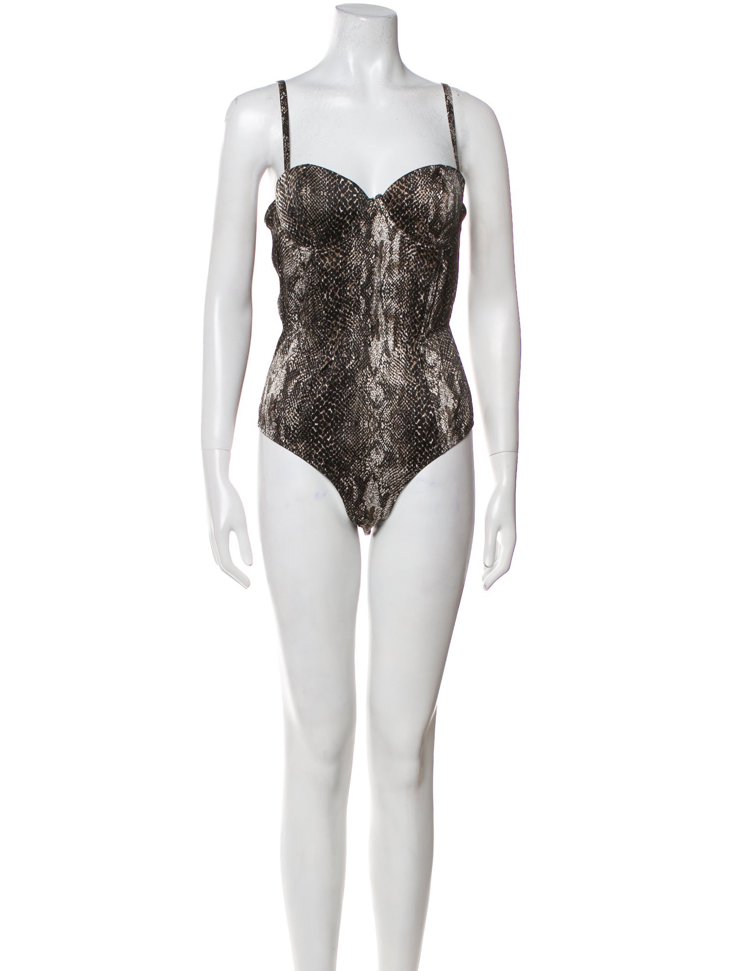 Fleur Du Mal Silk Square Neckline Bodysuit