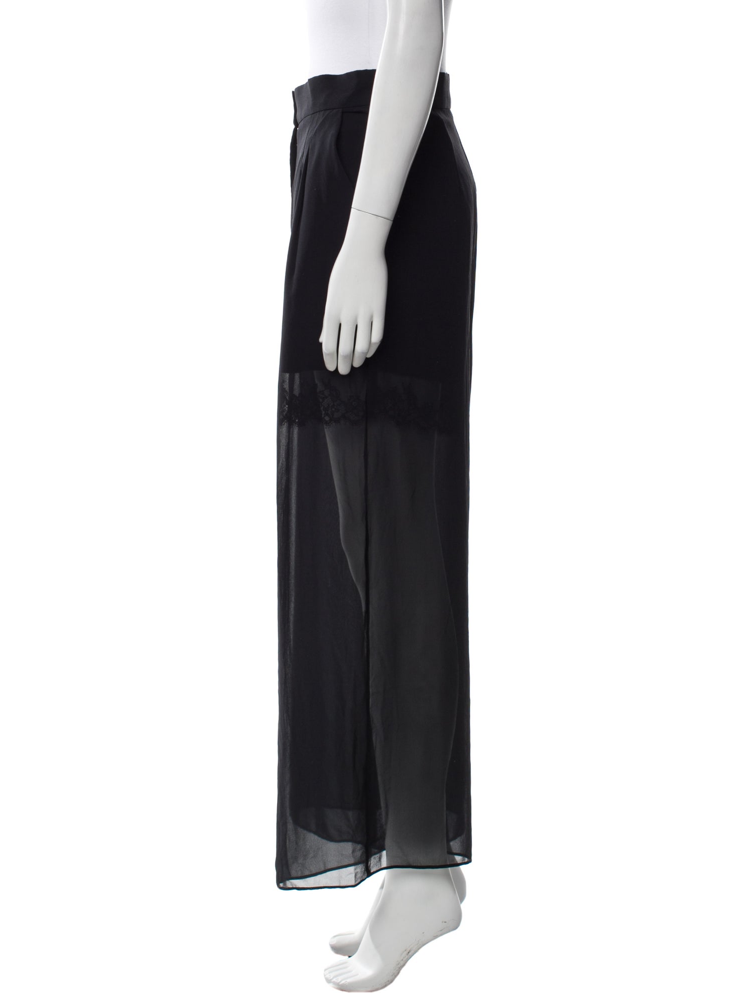 Fleur Du Mal Silk Wide Leg Pants