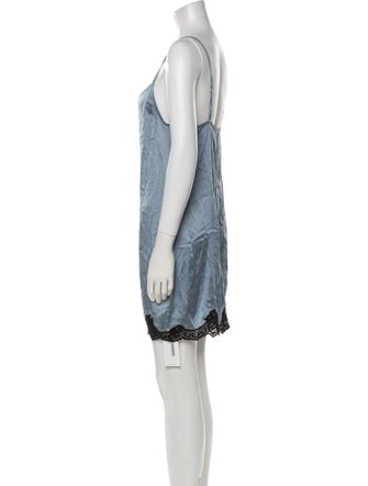 Fleur Du Mal Silk Mini Dress