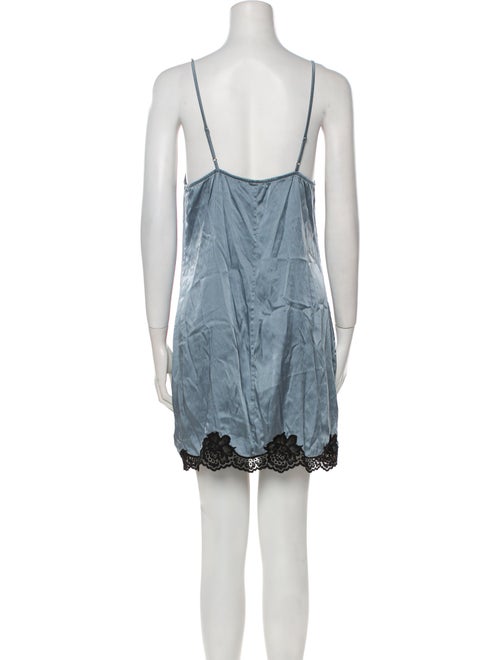 Fleur Du Mal Silk Mini Dress