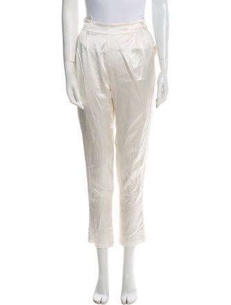 Fleur Du Mal Silk Straight Leg Pants