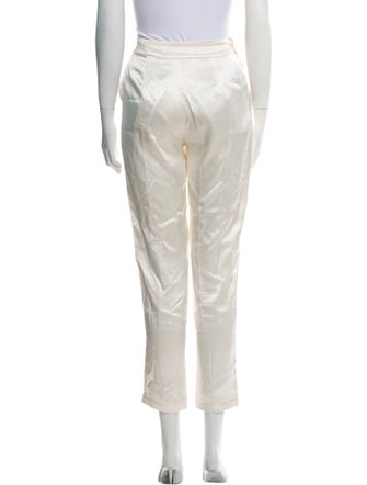 Fleur Du Mal Silk Straight Leg Pants