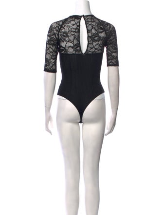 Fleur Du Mal Crew Neck Short Sleeve Bodysuit