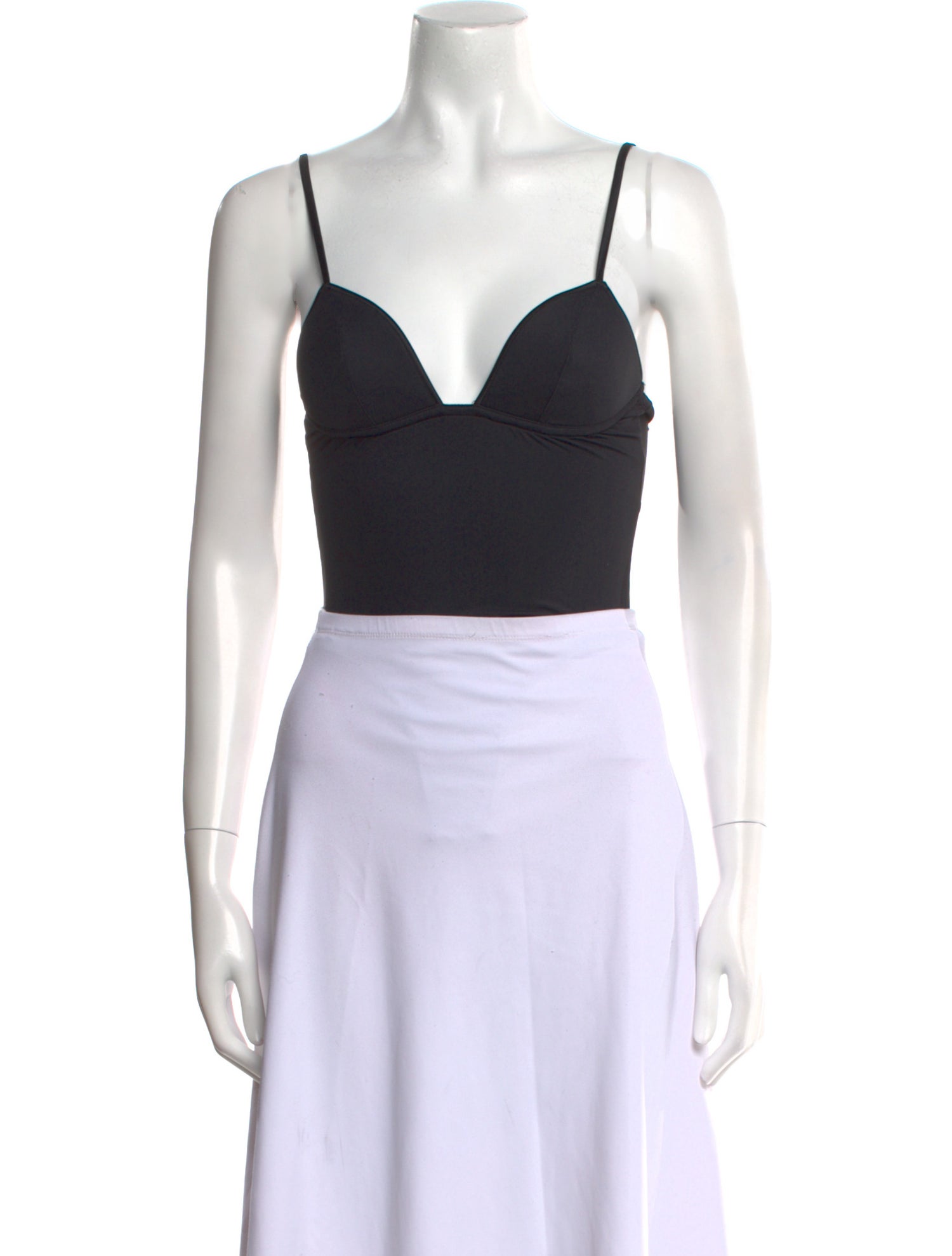 Fleur Du Mal V-Neck Sleeveless Crop Top