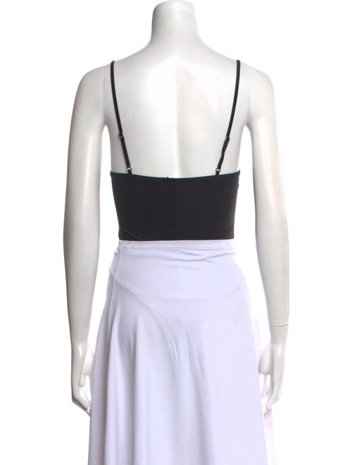Fleur Du Mal V-Neck Sleeveless Crop Top