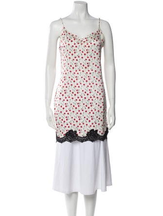 Fleur Du Mal Silk Floral Print Nightgown