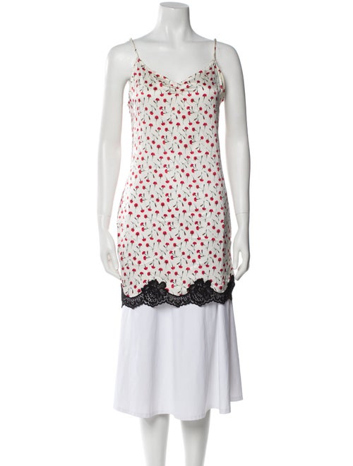 Fleur Du Mal Silk Floral Print Nightgown