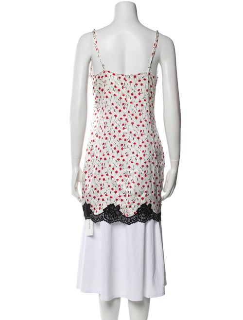 Fleur Du Mal Silk Floral Print Nightgown