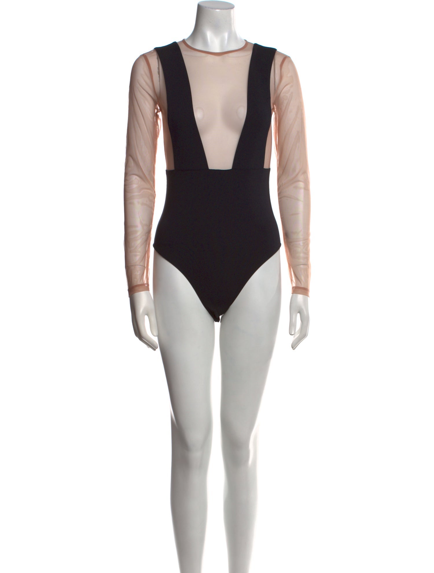 Fleur Du Mal Crew Neck Long Sleeve Bodysuit