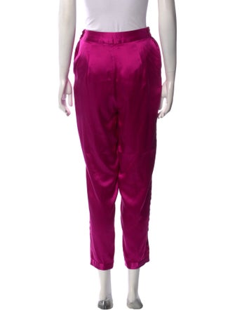 Fleur Du Mal Silk Skinny Leg Pants