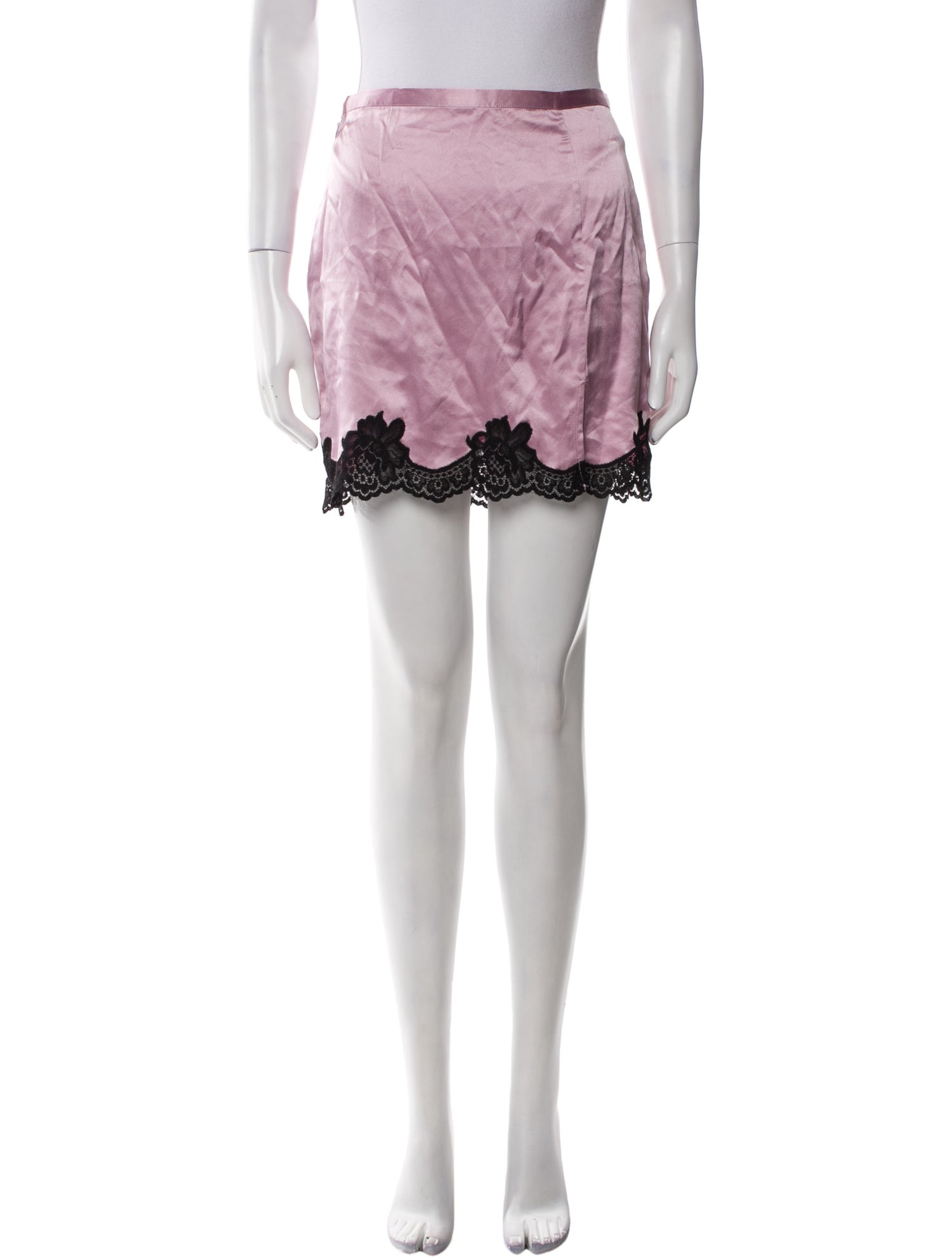 Fleur Du Mal Silk Mini Skirt