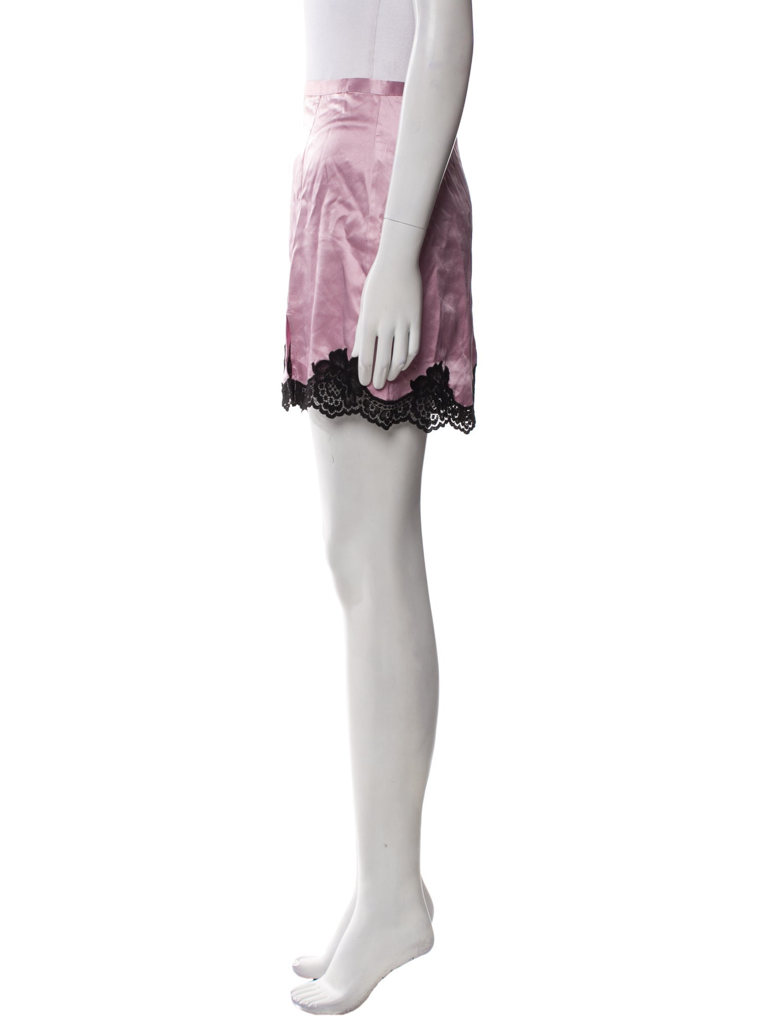 Fleur Du Mal Silk Mini Skirt