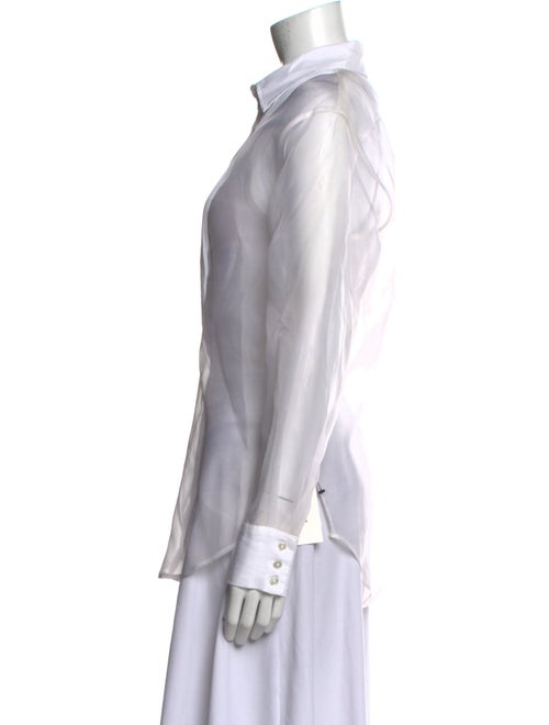 Fleur Du Mal Tie-Dye Print Long Sleeve Button-Up Top