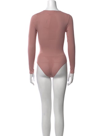 Fleur Du Mal Crew Neck Long Sleeve Bodysuit