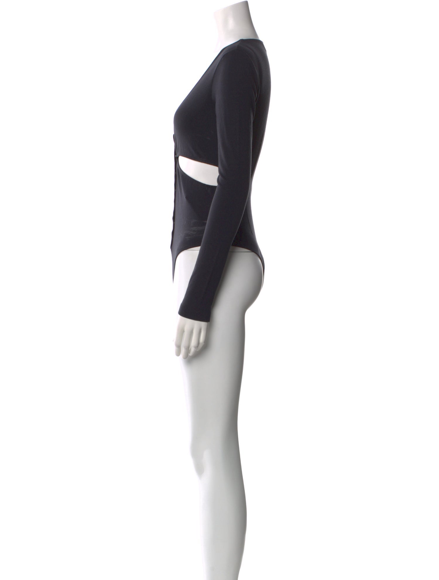 Fleur Du Mal V-Neck Long Sleeve Bodysuit